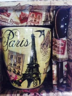 Chávena de café Lembrança de Paris vintage