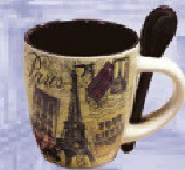 Chávena de café Lembrança de Paris vintage