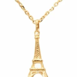 Colar Torre Eiffel dourado