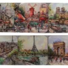 Conjunto de  6 aparadores de copos. Paris romantique