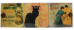 Conjunto de 6 aparadores de copos Chat Noir