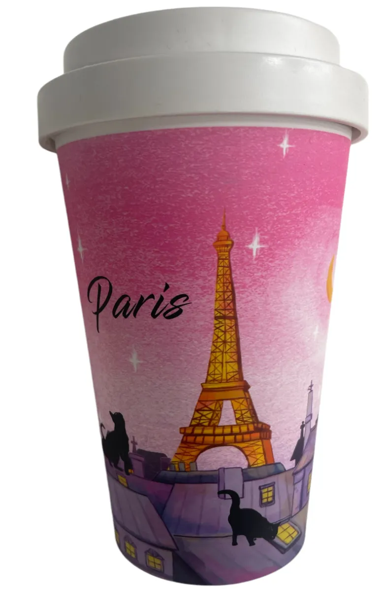 Copo Térmico Ecológico Souvenir Paris