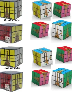 Cubo de Rubik original com a Torre Eiffel