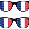 Óculos França azul branco e vermelho