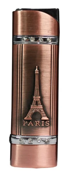 Esqueiro bronze metalizado à strass