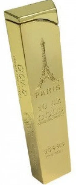 ESQUEIRO FINO METALISADO DOURADO - esqueiro souvenirs Paris