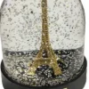 Globo de neve dourado da Torre Eiffe