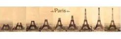 Grande caixa de musica Torre Eiffel em construçao