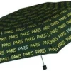 Guarda-chuva Paris preto e dourado