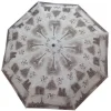 Guarda-chuva Paris preto e branco