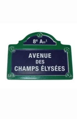 Imã com placa de rua