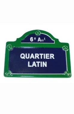 Imã com placa de rua