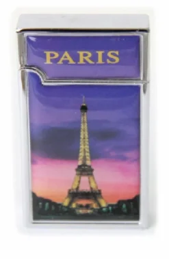 Isqueiro metal Torre Eiffel Paris de noite