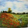 Lenço de seda Claude Monet « Campo de papoilas »