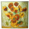 Lenço de seda ''Os Girassois'' de Van Gogh