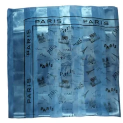 Lenço Paris Azul