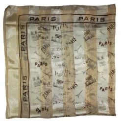 Lenço Paris bege