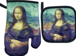 Luva de forno e pegador de panela Mona Lisa
