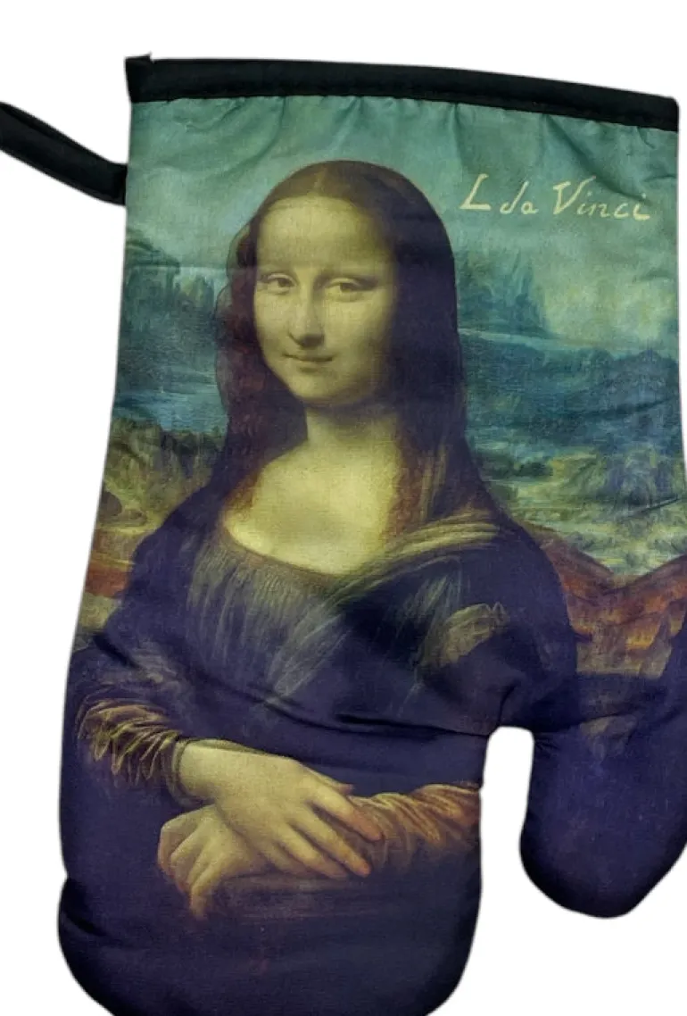 Luva de forno e pegador de panela Mona Lisa