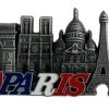 Ímã Monumento de Paris com bandeira