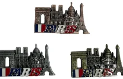 Ímã Monumento de Paris com bandeira