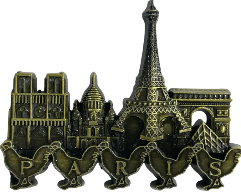 Ímã Monumentos de Paris com Galo
