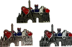 Ímã Paris Corações Strass
