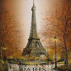 Ímã Torre Eiffel "Paris no outono"