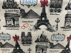 Mala de viagem Lembrança de Paris com Torre Eiffel e monumentos