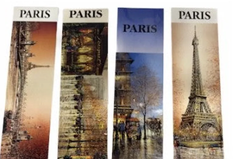 5 marques pages Tour Eiffel souvenirs de Paris