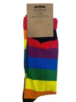 Meias arco-íris LGBT com Torre Eiffel