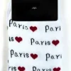 Meias brancas Paris Coração