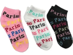 3 Meias curtas " Paris Paris"