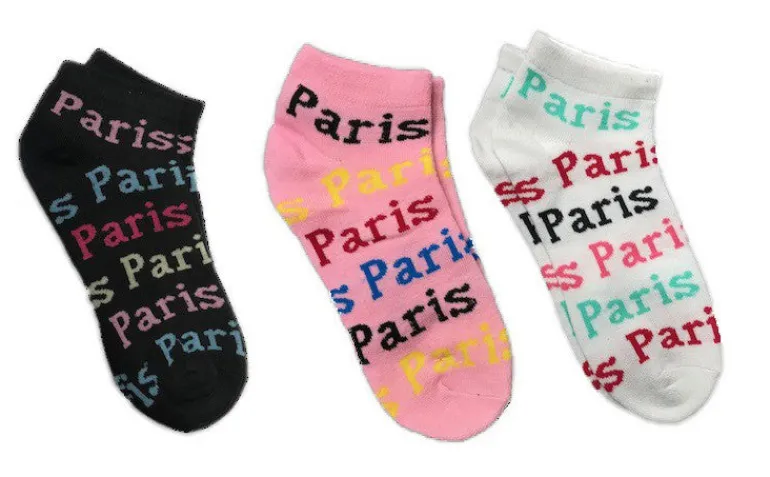3 Meias curtas " Paris Paris"