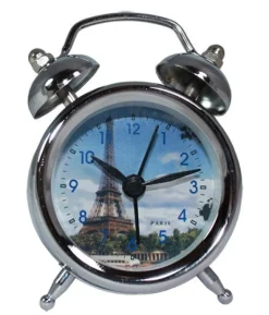 Mini despertador Cromado Paris