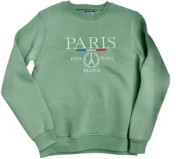 Moletom Paris França Verde
