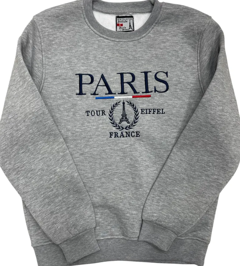 Moletom Paris Torre Eiffel Cinza