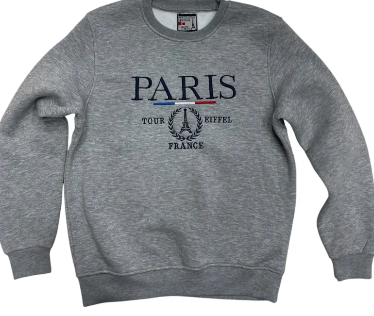 Moletom Paris Torre Eiffel Cinza