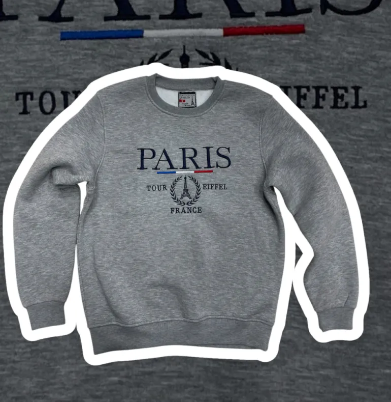 Moletom Paris Torre Eiffel Cinza