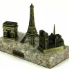 3 monumentos de Paris 3D suporte de mármore