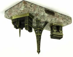 3 monumentos de Paris 3D suporte de mármore