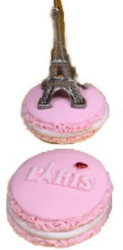 2 Ímãs Macarrão Lembrança de Paris