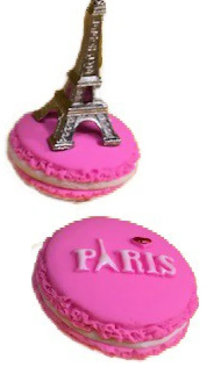 2 Ímãs Macarrão Lembrança de Paris