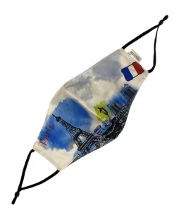 Máscara Eiffel Tower Paris ajustável unissex