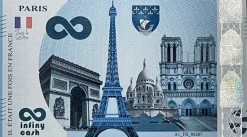 Nota colecionável 鈾撅笍 Paris Torre Eiffel