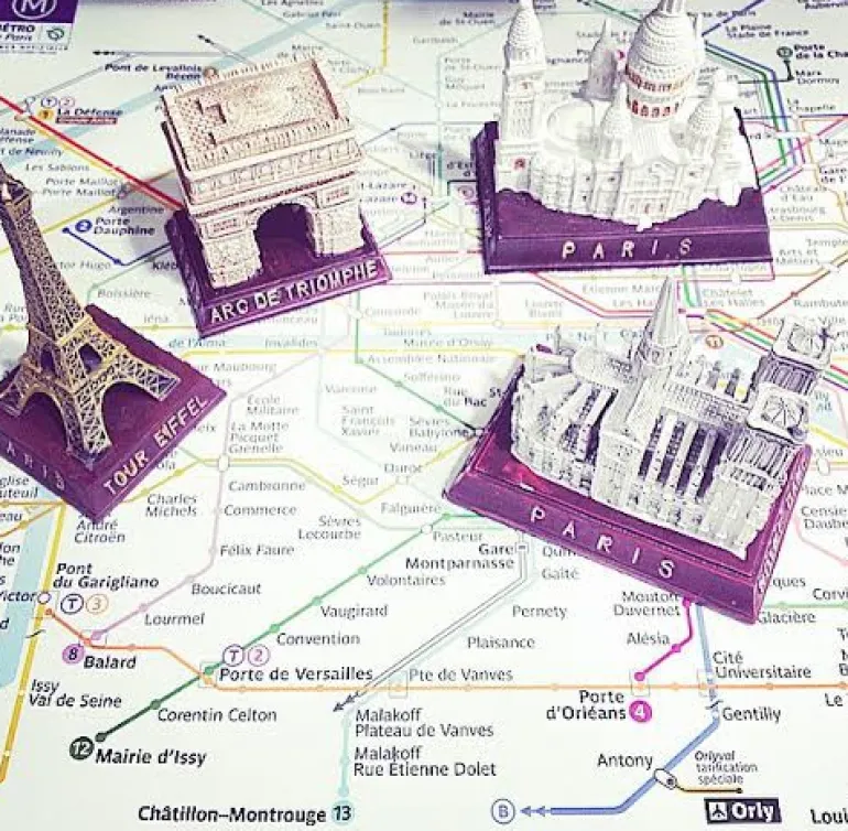 Pacote de 4 monumentos de Paris