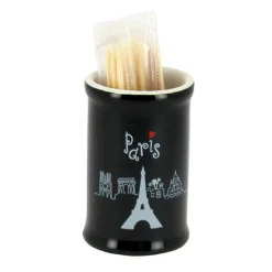 Paliteiro preto Paris (interior branco)