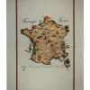 Pano de prato "Mapa dos queijos franceses"