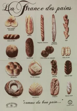 Pano de prato "Pães de França"