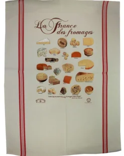 Pano de prato "Queijos de França"